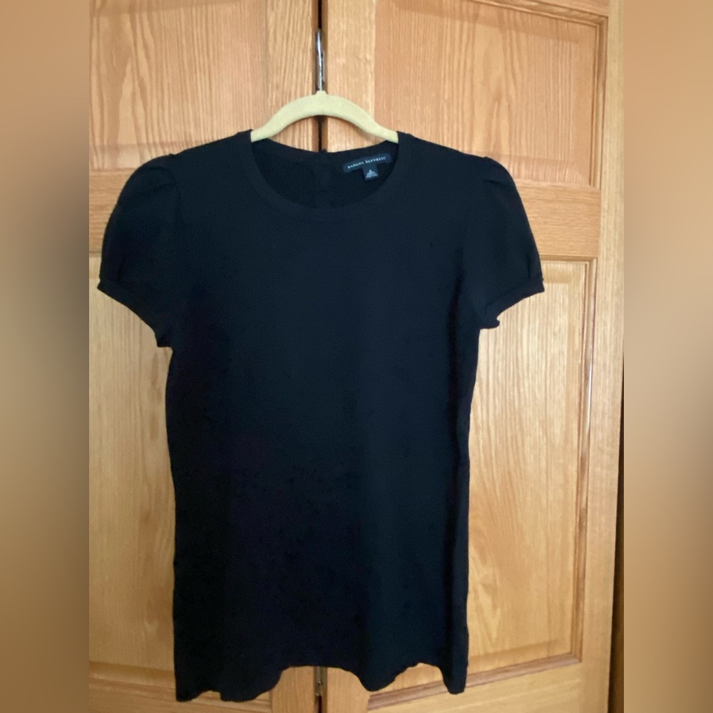 Banana Republic Black Short Sleeve Blouse